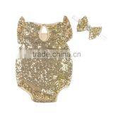 Sequin Baby Romper Toddler Rompers Newborn Baby Clothes With Bow thumbnail-4