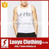 Mens Wholesale Plain White Tank Top thumbnail-1