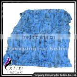 CX-D-11H Top Quality Home/Hotel Carpet Patchwork Rabbit Fur Fur Throw Blanket thumbnail-2