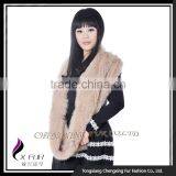 CX-S-123C Winter Women Rabbit Fur Scarves / Women Rabbit Fur Scarf thumbnail-2