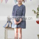 New Style Children Clothes Cotton Long Sleeve Plaid Wholesale Classical Fancy Baby Casual Dress thumbnail-1