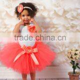 Hot Sales Kids Pettiskirt Ruffle Chiffon Petti Top Set 0-6years Pettiskirt thumbnail-1