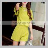Linen Cotton New Fashion Ladies Suit Casual Women Jumpsuit thumbnail-2
