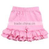 2017 Hot Selling Summer Kids Shorts Cotton Ruffled Wholesale Cheap Fashion Ruffle Shorts Icing Shorts Baby Clothes thumbnail-1
