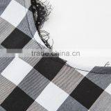 ShiJ 2017 New Design Brand Casual Black White Lattice Lace Vest Women Dresses thumbnail-6