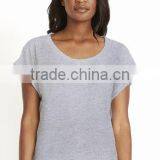 Next Level Apparel Women's Roll Sleeve Dolman Tee - 60% Combed Ring-spun, 40% Polyester Jersey and Comes With Your Logo thumbnail-1