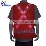 High Visible Reflective Traffic Safety Vest With Led Light thumbnail-4