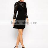 A-Line Dress With Lace Insert thumbnail-4
