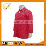 Woman Middle Blouses Tatting Decent Shirt Workwear Breathful Women Uniform Shirt thumbnail-1