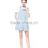 Women's Summer Casual Light Blue Denim Jeans Hot Shorts/short Suspender Bib Overalls thumbnail-1