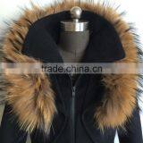 Women's Fur Collar Woolen Coat For Winter thumbnail-1