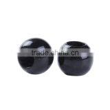 CCB Plastic European Style Beads Round Black thumbnail-3