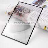 180x120mm Hot Selling Convinient A5 Flat PVC Magnifier Sheet X3 Book Page Magnification Magnifying Reading Glass Lens thumbnail-1