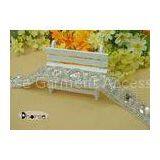 Handmade Hot Fix Bling Bling Decorative Rhinestone Fabric Trim For Wedding Dress thumbnail-1