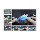 Fluorescent Webbing Glow In The Dark Pet Safe Collar Green , LED Cat Collar