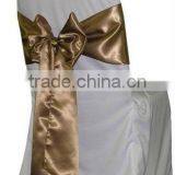 Polyester Banquet Chair Cover and Wedding Satin Chair Sash
