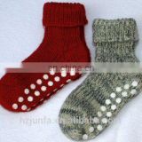 Fashionable pretty warm soft knitted pattern elegant sock