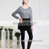 2013 new fancy pleated design ladies office elegant short black skirts womens