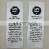 Wholesale Printed Satin Smooth Care Labels for Garment thumbnail-3