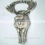 Fashion Norway Mocsow Soctland Gift Souvenirs Zinc Alloy Custom Animal Shaped Lovely Bottle Opener Gold Copper Anti Silver