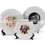 China manufacturer supply high grade white ceramic plate hot sale white Sublimation ceramic plate for decoration