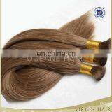 Hotsale virgin straight remy blonde color brazilian bulk braiding hair