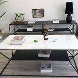 China Factory Cheap Product Rectangular Furniture Coffee Table Expanding Table Furniture thumbnail-3