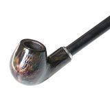 400mm Length Wooden Resin Long Tobacco Pipe With Small Serpentinite Head for Smoking thumbnail-2
