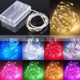 2M 20LED 5M 50led 10M 100LED Led String Light With 3*AA Battery Party for Wedding Decoration Christmas Fairy Decoration thumbnail-5