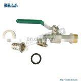 Brass Bibcock With Steel Handle With Ball Seat. Hose End, Nickel Plated thumbnail-4