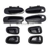 Door Handle Black Outside Black Inside Kit Set 8 For Toyota Corolla 6920512130 thumbnail-1