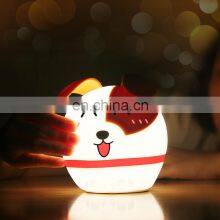 Custom Cute Nursery Dog Led Light Silicone Rechargeable Night Light for Room