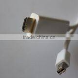 White Colour DisplayPort Mini DP To HD Cable thumbnail-1