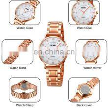 Skmei Brand Watches 1840 Waterproof Rose Gold Women Stainless Steel Lady Watch thumbnail-4