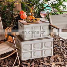 Folding Storage Boxes Outdoor Wooden Cover Collapsible Car Clothes Foldable Plastic Other Organizer Bins & Camping Storage Boxes
