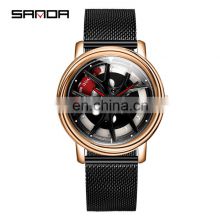 SANDA 1025 Customized Oem Men Watch Man Luxury Japan Quartz Movt Classic Stainless Steel  Mens Brand Watches