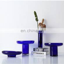 Modern Luxury Transparent Clear Home Decoration Accessories Glass Flower Vases thumbnail-2