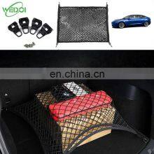 Trunk Storage Net For Tesla Model Y Trunk Organizer Box Net With Hooks Interior Accessories Side Storage Box Organizer
