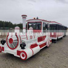 58 Seats Diesel Type Trackless Train Park Tourist Train Without Rail thumbnail-3
