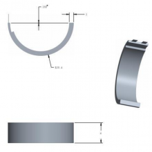 Ultra Thin Small Curved Rechargeable Lithium Polymer Battery Customized for Smart Wearable Technology