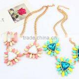 2015 New Colorful Flower Necklaces Jewelry Woman Gift thumbnail-3