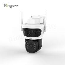 Ringsee Dual Lens 4MP AOV Outdoor CCTV PTZ Camera AI Auto Tracking Network Solar Camera Remote Smart Camera With Two Way Audio thumbnail-4