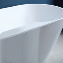 Modern Freestanding Solid Surface Bath Tub Bathroom Shower Tub High Quality Luxury Acrylic Resin Stone Bathtub thumbnail-3