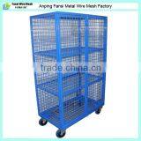 600mm x 1050mm x 1800mm High Volume Fully Enclosed Wire Mesh Trolley