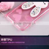 TPU Rhinestone Silicone Strap With Bracket Rabbit Fur Ball Case for IPhone 6S/6Plus thumbnail-6