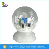 Newest transparent christmas glass snow ball with led light
