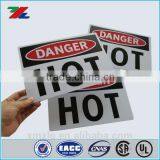 DANGER Safety Sign Custom Printed ; Plastic / Aluminum / Adhesive Label Custom Printed Safety Signs Quality Choice