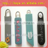 Custom wholesale soft pvc fashion zipper puller