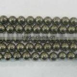 Wholesale A Grade Pyrite for Sale, Natural Gemstone Round Beads Series thumbnail-1