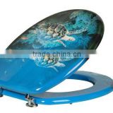 Zinc alloy ocean design toilet seat